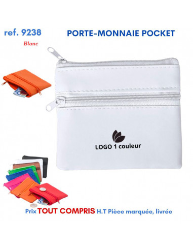 PORTE-MONNAIE POCKET REF 9238 9238 PORTE MONNAIE PUBLICITAIRES  0,74 €