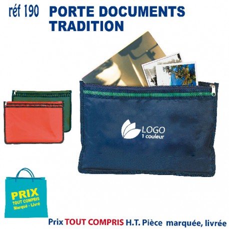 PORTE DOCUMENTS TRADITION REF 190 190 SACOCHES - PORTE DOCUMENTS  1,06 €