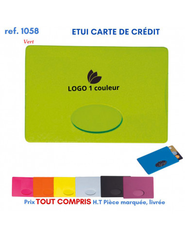 ETUI CARTES DE CREDIT REF 1058 1058 ETUIS PORTE CARTES DE CREDIT PUBLICITAIRES  0,51 €