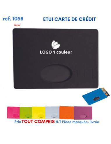 ETUI CARTES DE CREDIT REF 1058 1058 ETUIS PORTE CARTES DE CREDIT PUBLICITAIRES  0,51 €