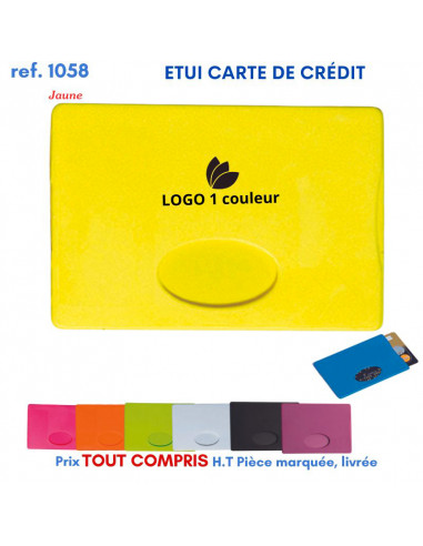 ETUI CARTES DE CREDIT REF 1058 1058 ETUIS PORTE CARTES DE CREDIT PUBLICITAIRES  0,51 €