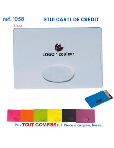 ETUI CARTES DE CREDIT REF 1058 1058 ETUIS PORTE CARTES DE CREDIT PUBLICITAIRES  0,51 € 2