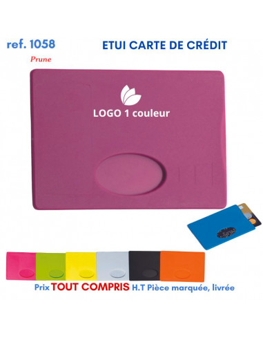 ETUI CARTES DE CREDIT REF 1058 1058 ETUIS PORTE CARTES DE CREDIT PUBLICITAIRES  0,51 €