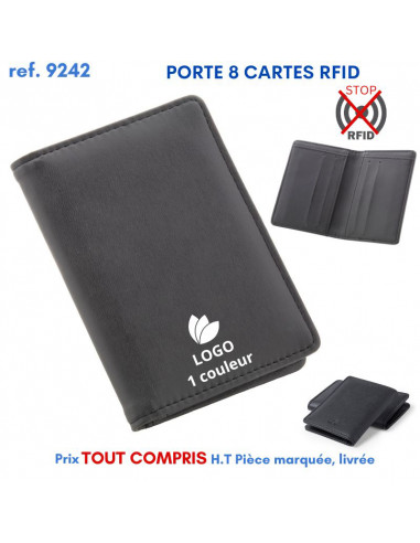 PORTE 8 CARTES RFID REF 9242 9242 ETUIS PORTE CARTES DE CREDIT PUBLICITAIRES  3,04 €