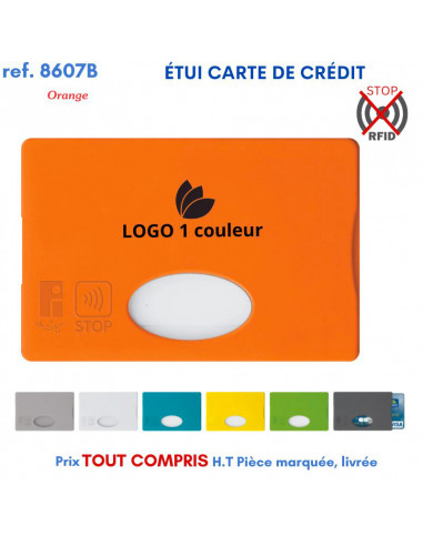 ETUI CARTE DE CREDIT ANTI PIRATAGE 8607 B 8607 B ETUIS PORTE CARTES DE CREDIT PUBLICITAIRES  0,81 €