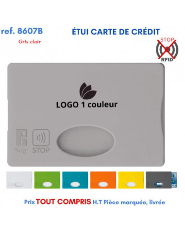 ETUI CARTE DE CREDIT ANTI PIRATAGE 8607 B 8607 B ETUIS PORTE CARTES DE CREDIT PUBLICITAIRES  0,81 €