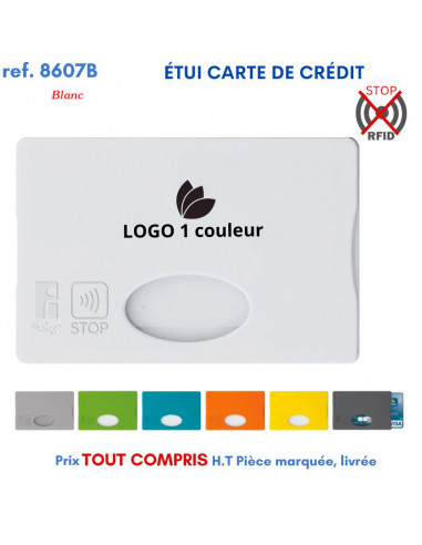 ETUI CARTE DE CREDIT ANTI PIRATAGE 8607 B 8607 B ETUIS PORTE CARTES DE CREDIT PUBLICITAIRES  0,81 €