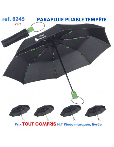 PARAPLUIE PLIABLE TEMPETE REF 8245 8245 PARAPLUIE PLIABLE  10,73 €