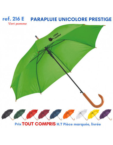 PARAPLUIE UNICOLORE PRESTIGE REF 216E 216E PARAPLUIES MANCHE CANNE  9,36 €