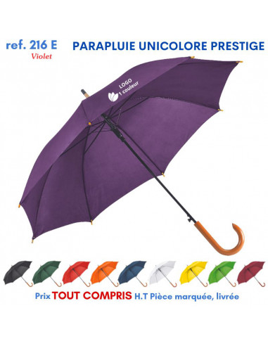 PARAPLUIE UNICOLORE PRESTIGE REF 216E 216E PARAPLUIES MANCHE CANNE  10,42 €