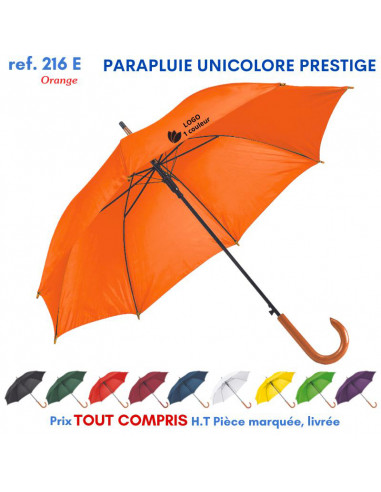 PARAPLUIE UNICOLORE PRESTIGE REF 216E 216E PARAPLUIES MANCHE CANNE  10,42 €