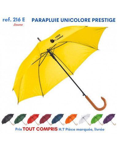 PARAPLUIE UNICOLORE PRESTIGE REF 216E 216E PARAPLUIES MANCHE CANNE  9,36 €