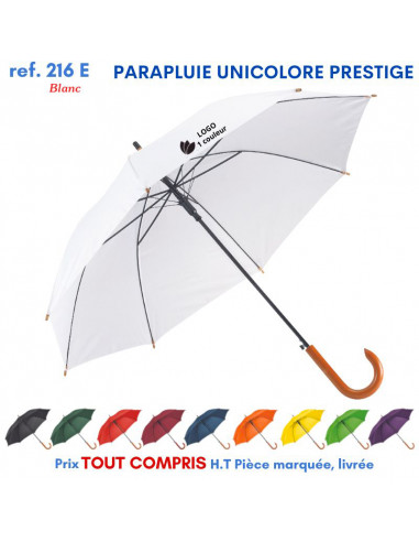 PARAPLUIE UNICOLORE PRESTIGE REF 216E 216E PARAPLUIES MANCHE CANNE  9,36 €