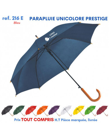 PARAPLUIE UNICOLORE PRESTIGE REF 216E 216E PARAPLUIES MANCHE CANNE  9,36 €