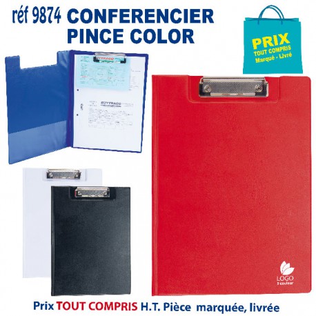 CONFERENCIER PINCE COLOR REF 9874 9874 conférenciers personnalisés  6,72 €