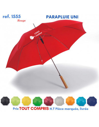 PARAPLUIE UNI REF 1555 1555 PARAPLUIE MANCHE DROIT  10,35 €