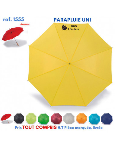 PARAPLUIE UNI REF 1555 1555 PARAPLUIE MANCHE DROIT  10,78 €