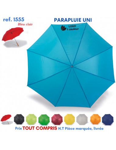 PARAPLUIE UNI REF 1555 1555 PARAPLUIE MANCHE DROIT  10,35 €