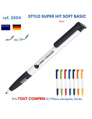 STYLO HIT SOFT BASIC REF 3504 3504 Stylos plastiques  0,52 €