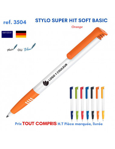 STYLO HIT SOFT BASIC REF 3504 3504 Stylos plastiques  0,52 €