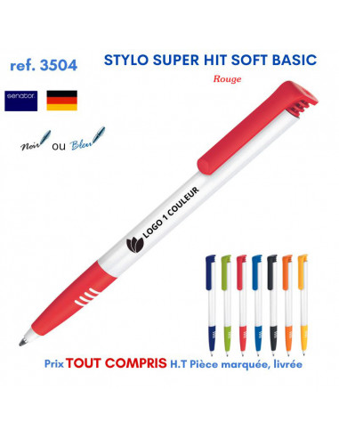 STYLO HIT SOFT BASIC REF 3504 3504 Stylos plastiques  0,52 €