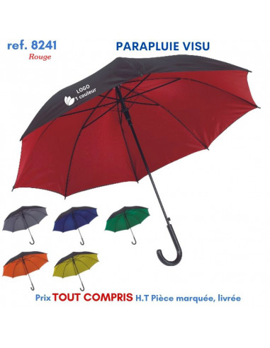 PARAPLUIE VISU REF 8241 8241 PARAPLUIES PUBLICITAIRES  8,86 €