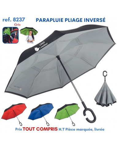 PARAPLUIE PLIAGE INVERSE REF 8237 8237 PARAPLUIES TEMPETE  12,16 €