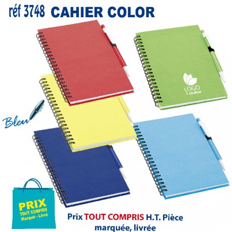 CAHIER COLOR B6 REF 3748 3748 Carnet personnalisé  7,86 €