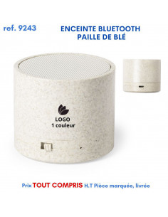 ENCEINTE BLUETOOTH PAILLE DE BLE REF 9243 9243 ECOUTEURS - HAUT PARLEUR  8,16 €