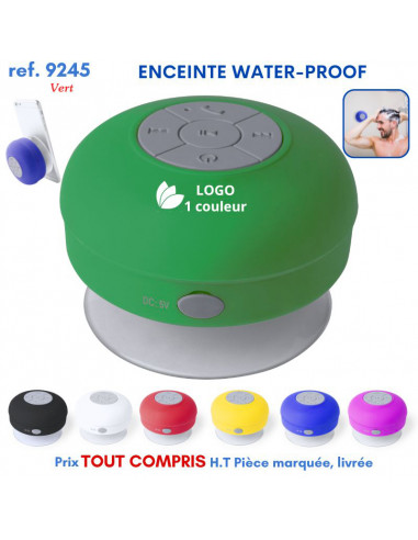 ENCEINTE BLUETOOTH WATER-PROOF REF 9245 9245 ECOUTEURS - HAUT PARLEUR  6,92 €