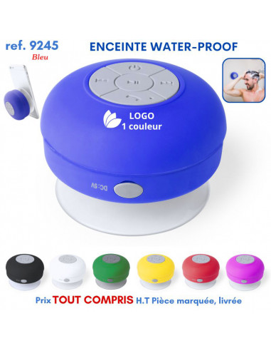 ENCEINTE BLUETOOTH WATER-PROOF REF 9245 9245 ECOUTEURS - HAUT PARLEUR  6,92 €