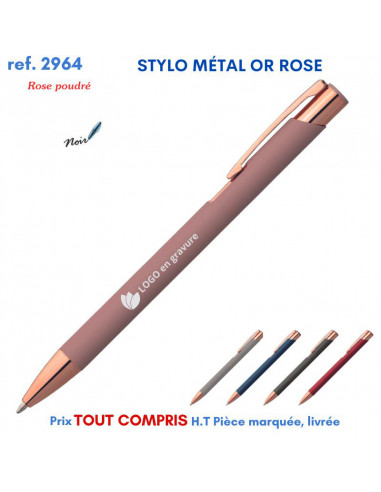 STYLO MÉTAL OR ROSE REF 2964 2964 Stylos en Metal  2,07 €