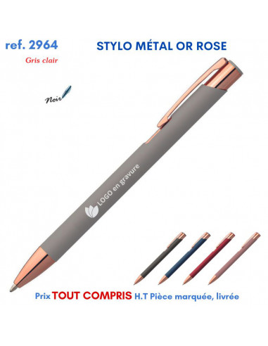 STYLO MÉTAL OR ROSE REF 2964 2964 Stylos en Metal  2,07 €