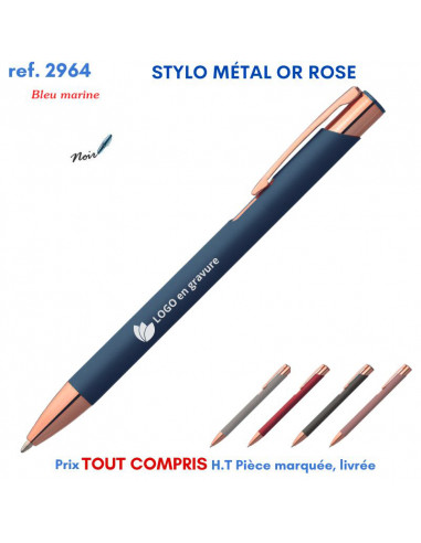 STYLO MÉTAL OR ROSE REF 2964 2964 Stylos en Metal  2,07 €