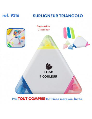 SURLIGNEUR TRIANGOLO REF 9316 9316 Surligneur  2,01 € SURLIGNEUR TRIANGOLO REF 9316 9316 Surligneur  2,01 €