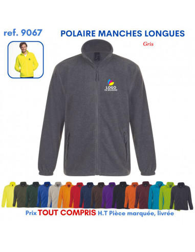 POLAIRE MANCHES LONGUES HOMME REF 9067 9067 POLAIRE PUBLICITAIRE PERSONNALISE  17,57 €