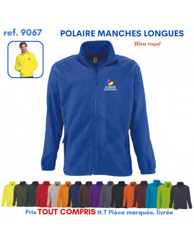 POLAIRE MANCHES LONGUES HOMME REF 9067 9067 POLAIRE PUBLICITAIRE PERSONNALISE  17,57 €