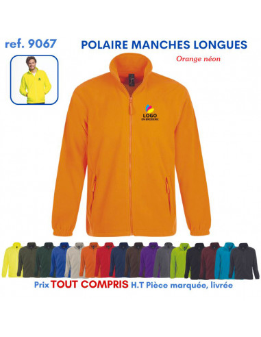 POLAIRE MANCHES LONGUES HOMME REF 9067 9067 POLAIRE PUBLICITAIRE PERSONNALISE  17,57 €