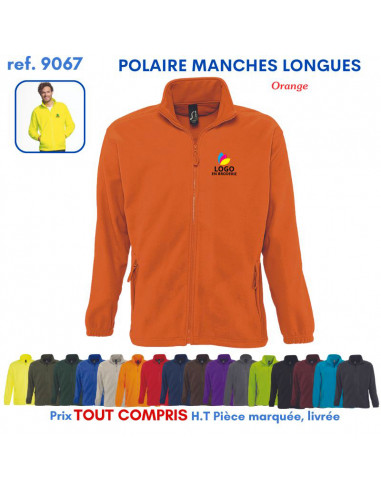 POLAIRE MANCHES LONGUES HOMME REF 9067 9067 POLAIRE PUBLICITAIRE PERSONNALISE  17,57 €