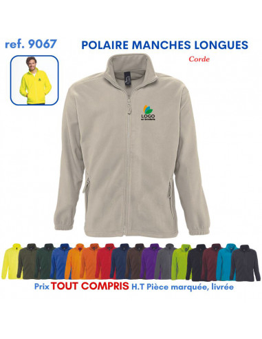POLAIRE MANCHES LONGUES HOMME REF 9067 9067 POLAIRE PUBLICITAIRE PERSONNALISE  17,57 €