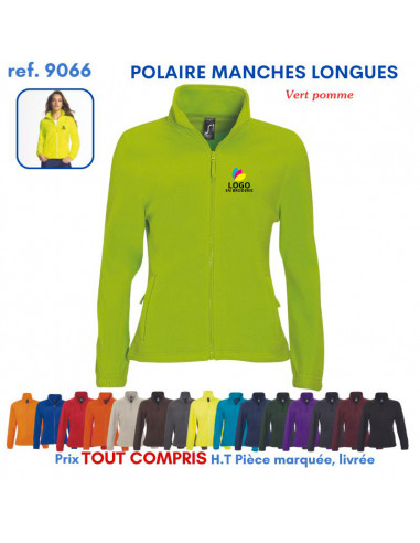 POLAIRE MANCHES LONGUES FEMME REF 9066 9066 POLAIRE PUBLICITAIRE PERSONNALISE  17,57 €