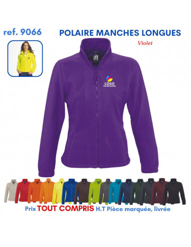 POLAIRE MANCHES LONGUES FEMME REF 9066 9066 POLAIRE PUBLICITAIRE PERSONNALISE  17,57 €