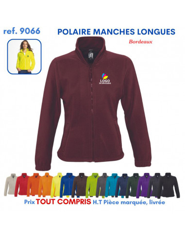 POLAIRE MANCHES LONGUES FEMME REF 9066 9066 POLAIRE PUBLICITAIRE PERSONNALISE  17,57 €