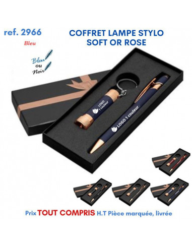 COFFRET LAMPE STYLO SOFT OR ROSE REF 2966 2966 LAMPES PUBLICITAIRES  7,17 €