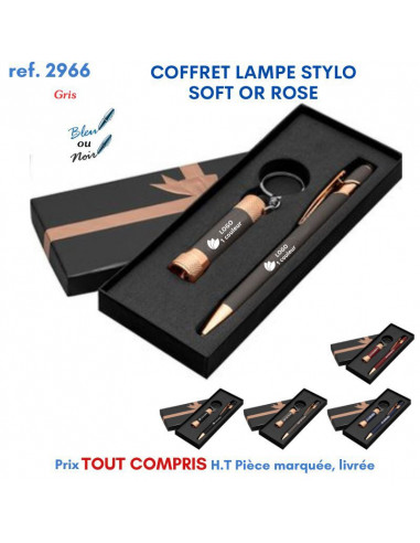COFFRET LAMPE STYLO SOFT OR ROSE REF 2966 2966 LAMPES PUBLICITAIRES  7,17 €