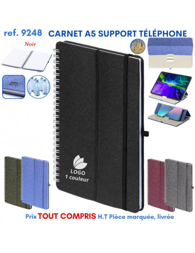 CARNET A5 SUPPORT TÉLÉPHONE REF 9248 9248 Carnet personnalisé  5,67 €