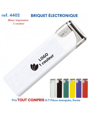 BRIQUET ÉLECTRONIQUE REF 4402 4402 BRIQUETS PUBLICITAIRES - ALLUME TOUT  0,51 €