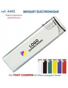 BRIQUET ÉLECTRONIQUE REF 4402 4402 BRIQUETS PUBLICITAIRES - ALLUME TOUT  0,51 €
