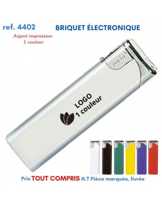 BRIQUET ÉLECTRONIQUE REF 4402 4402 BRIQUETS PUBLICITAIRES - ALLUME TOUT  0,51 € 2