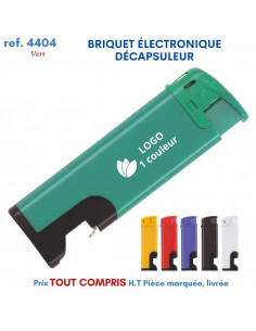 BRIQUET ÉLECTRONIQUE DÉCAPSULEUR REF 4404 4404 BRIQUETS PUBLICITAIRES - ALLUME TOUT  0,64 €